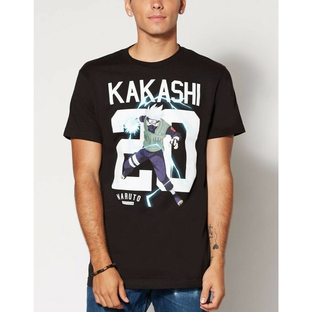 Naruto Shippuden Japanese Anime Men's Licensed Kakashi 20 Jersey Tee T-Shirt